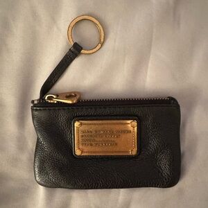 Marc By Marc Jacobs Black Leather Keychain Wallet